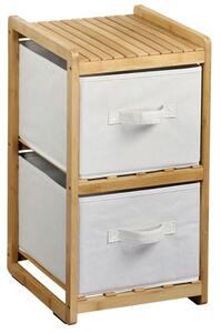 Regál s boxy 57 x 29,5 x 33,5 cm, 2 police, bambus KESPER 54275