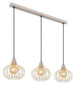 Závěsné svítidlo 3x E27 piesková IP20 GLOBO lighting MATEO 33370319