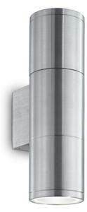 Exteriérové ​​nástěnné svítidlo Ideal lux 033013 GUN AP2 SMALL ALLUMINIO 2xGU10 35W IP44 IP44