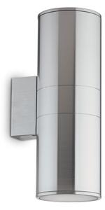 Exteriérové ​​nástěnné svítidlo Ideal lux 033020 GUN AP2 BIG ALLUMINIO 2xE27 60W IP54 IP54