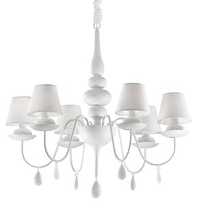 Závěsné svítidlo / Luster Ideal lux 035581 BLANCHE SP6 BIANCO 6xE14 40W
