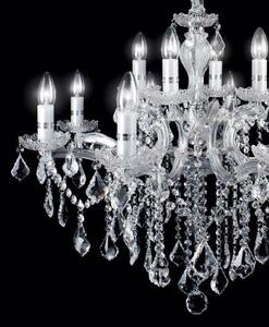 Závěsné svítidlo / Luster Ideal lux 035604 FLORIAN SP12 CROMO 12xE14 40W