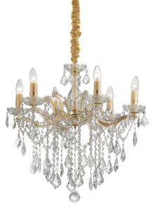 Závěsné svítidlo / Luster Ideal lux 035635 FLORIAN SP6 ORO 6xE14 40W