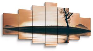 Obraz stromu na ostrově (210x100 cm)