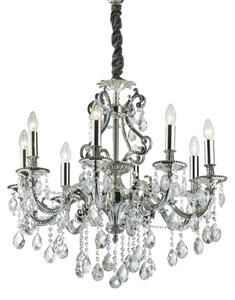 Závěsné svítidlo / Luster Ideal lux 044934 GIOCONDA SP8 Argenta 8xE14 40W