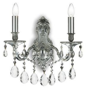 Nástěnné svítidlo Ideal lux 044910 GIOCONDA AP2 Argenta 2xE14 40W