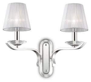 Nástěnné svítidlo Ideal lux 059211 PEGASO AP2 BIANCO 2xE14 40W