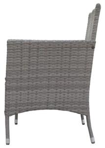 Bali Premium Zahradní lavice 116 cm, umělý ratan, šedohnědá NOELA 34570631