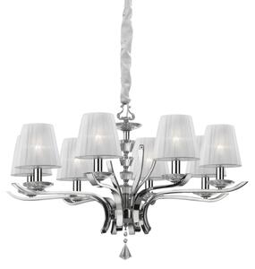 Závěsné svítidlo / Luster Ideal lux 059242 PEGASO SP8 BIANCO 8xE14 40W