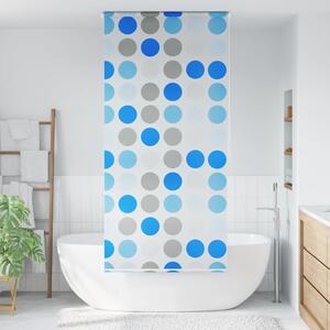 Sprchová roleta 80 x 240 cm kruhový vzor 142853