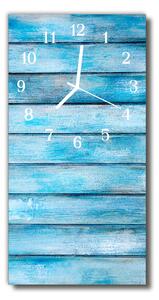 Nástěnné hodiny vertikální Modré dřevo 30x60 cm