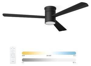 Noaton 15132BB Zoya, černá, stropní ventilátor se světlem