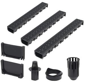 Odtokové kanály 3 ks plast 3 m 142878