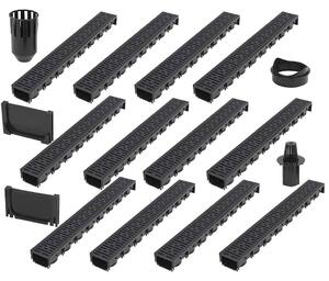 Odtokové kanály 12 ks plast 12 m 142881