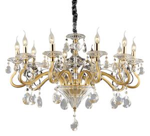 Závěsné svítidlo / Luster Ideal lux 087771 NEGRESCO SP10 ORO 10xE14 40W