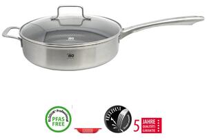 Relief Solution Hluboká pánev s pomocnou rukojetí a skleněnou poklicí Ø 28 cm ELO 32458