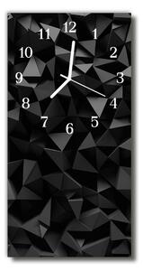 Nástěnné hodiny vertikální Moderní geometrie 3d grafika 30x60 cm