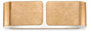 Nástěnné svítidlo Ideal lux 088266 CLIP AP2 SMALL ORO 2xE27 60W
