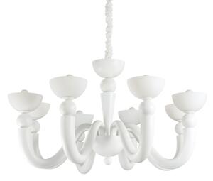 Závěsné svítidlo / Luster Ideal lux 094007 BON BON SP8 BIANCO 8xE14 40W bílá