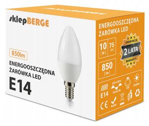 LED žárovka C37 - E14 - 10W - 830 lm - teplá bílá MILIO