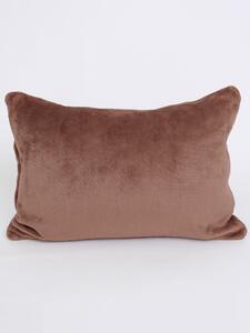 MK Lůžkoviny Povlak na polštář mikroplyš 40 x 60 cm - Laura mocha mousse