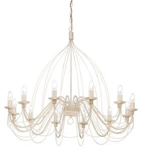 Závěsné svítidlo / Luster Ideal lux 097664 CORTE SP12 BIANCO ANTICO 12xE14 40W