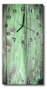 Nástěnné hodiny vertikální Zelené dřevo 30x60 cm