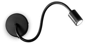 Nástěnné svítidlo Ideal lux 097190 FOCUS-1 AP1 NERO 1xLED 3W / 200lm 3000K