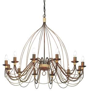 Závěsné svítidlo / Luster Ideal lux 097671 CORTE SP12 Ruggie 12xE14 40W
