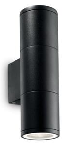 Exteriérové ​​nástěnné svítidlo Ideal lux 100395 GUN AP2 SMALL NERO 2xGU10 35W IP44 IP44