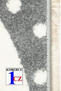 Dětský kusový koberec Zajíček šedý 80x150cm