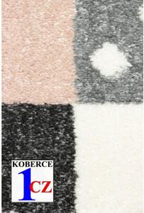 Dětský kusový koberec Kids růžový 133x190cm