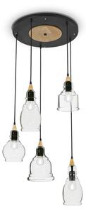 Závěsné svítidlo Ideal lux 103174 Greta SP5 5xE27 60W černá