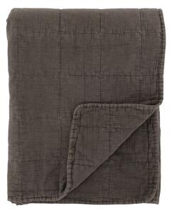 Mocca přehoz s opraným vzhledem Aix Vintage Quilt - 130*180 cm - Chic Antique