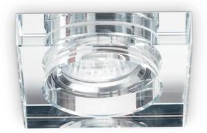 Zápustné svítidlo Ideal lux 114019 BLUES SQUARE trasparente 1xGU10 50W chrom