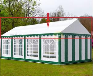 PVC Střešní plachta 6x12m barva Zeleno-bílá