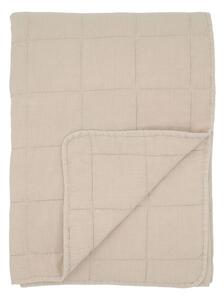 Béžový přehoz s opraným vzhledem Aix Vintage Quilt - 130*180 cm - Chic Antique