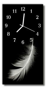 Skleněné hodiny vertikální  Příroda jarní černá 30x60 cm
