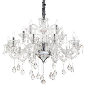 Závěsné svítidlo / Luster Ideal lux 114170 Colossi SP15 trasparente 15xE14 40W