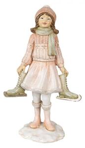 Figurka holčičky s bruslemi – 21 cm
