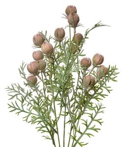 Umělá květina růžová Love in a mist - 47 cm