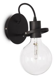 Nástěnné svítidlo Ideal lux 119502 RADIO AP1 NERO 1xE27 60W 3000K
