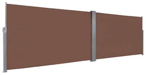 Zatahovací boční markýza / zástěna 160 x 600 cm hnědá 143681