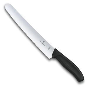Nůž na chleba a pečivo SWISS CLASSIC 22 cm černý - Victorinox