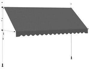 Ručně zatahovací markýza 400 cm antracitová 143692