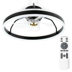 Noaton 16050B Atria, černá, stropní ventilátor se světlem