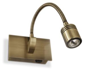 Nástěnné svítidlo Ideal lux 121352 DYNAMO AP1 BRUNITO 1xLED 3W / 200lm 4000K