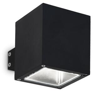 Exteriérové ​​nástěnné svítidlo Ideal lux 123080 SNIF SQUARE AP1 NERO 1xG9 40W IP44