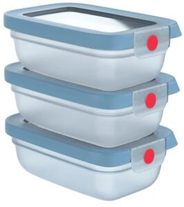 OneClick Dózy, set 3 ks, 0,5 l modrá TEFAL N1230510