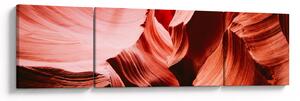 Obraz červených skal (170x50 cm)